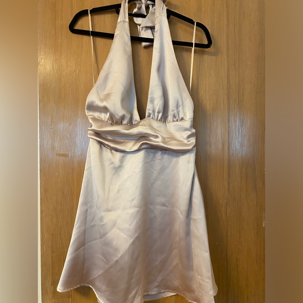 Garage silk mini dress